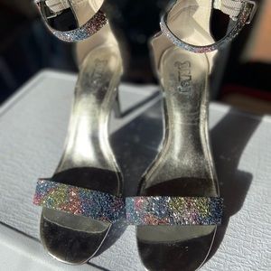 Multi-Colored Glitter Heel!